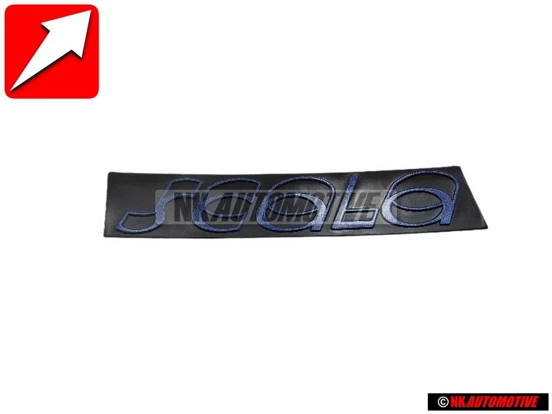 VW Original SCALA Seite Schriftzug Emblem Logo Schwarz Blau - 533853685M BDE - Bild 1 von 1