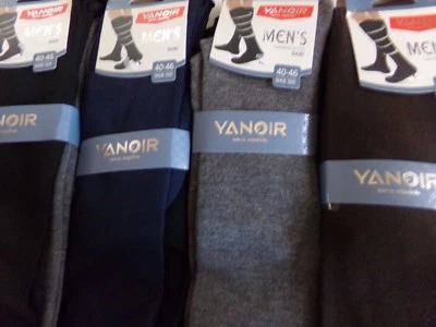 3 A 6 PAIRES DE CHAUSSETTES HOMME NOIR MULTICOLORE HAUTES LONGUES MI BAS COTON  - Photo 1/4