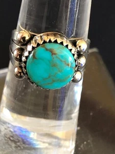 High Grade Red Mesa Turquoise Ring Navajo Sterling USA GBoyd 6.25 R54 - Picture 1 of 4