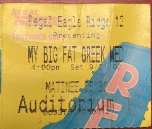 My Big Fat Greek Wedding Movie Ticket Stub - Bild 1 von 1