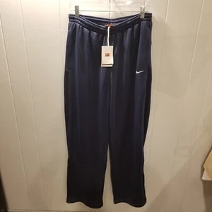 Pantaloni da pista vintage Nike Dry Fit uomo L blu navy elasticizzati/coulisse vita - Foto 1 di 10