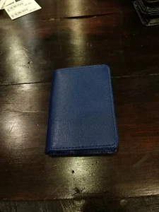 Jack Georges Chelsea Collection Business Card Holder Cobalt 5706 Cobalt - Picture 1 of 3