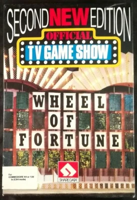 Wheel of Fortune New 2nd Edition Commodore 64 C64 Sharedata - (1988) NOS Sealed - Image 1 of 4