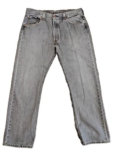 Levi's 501 Mens Gray Denim Jeans Size 38x32 - Picture 1 of 5