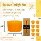 100% Pure Beewax Tealight Candles Honey Scented Candles Home Decor Dinner Candle
