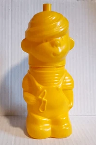 1995 Dairy Queen Dennis The Menace Drink Cup Yellow Plastic 2 Piece - Picture 1 of 5