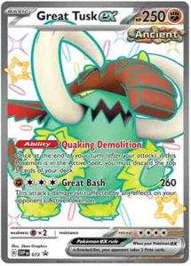Great Tusk ex 072 Sv: Scarlet & Violet Promo Cards Holo - Picture 1 of 3