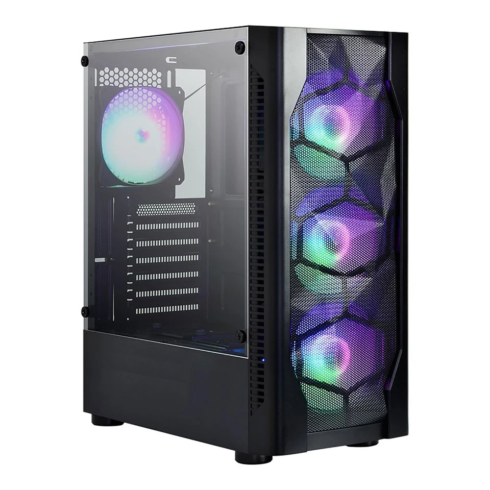 Custom Gaming Desktop PC Intel i7-7700 16GB SSD + HD RTX 3060 12GB WiFi BT W10H - Image 1 of 2
