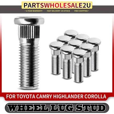 10x M12-1.5 Wheel Lug Stud for Toyota Camry Corolla Chevrolet Prizm Lexus HS250h — 第 1/4 张图片