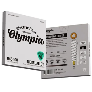 Olympia 4 String Bass Guitar Strings 45-100 | Nickel Wound | Initiative Series - Picture 1 of 5
