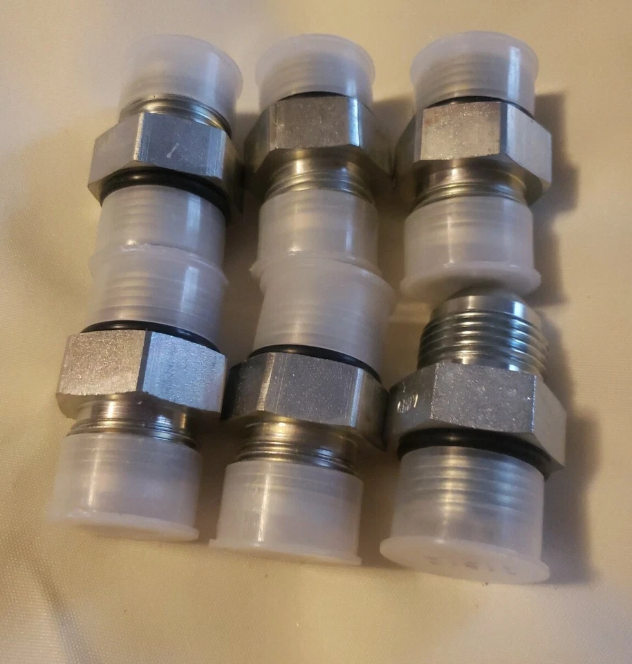 (6) 6400-12-12 Hydraulic Fitting 3/4" Male JIC X 3/4" Male O-Ring Boss ORB  - Image 1 of 1