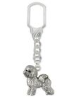 Bichon Frise Key Ring Jewelry Sterling Silver Handmade Dog Key Ring BF22-KRE