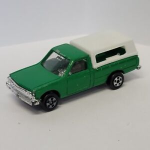 ZYLMEX - Green Datsun Pickup Truck #P319 with White Camper Cap