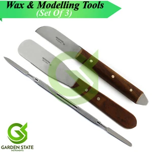 Dental Plaster Alginate Knife Wax Modelling Material Mixing Cement Spatula Set - Picture 1 of 4