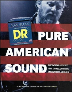 Cuerdas de guitarra acústica Allman Brothers Derek Trucks DR Pure Blues 2018 impresión de anuncio - Imagen 1 de 3