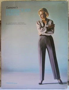 Pantalones Leonora Patrón 111B Ajuste Perfecto Cadera 35-39 Detalles de Diseñador Bolsillos Sin Cortar - Imagen 1 de 5