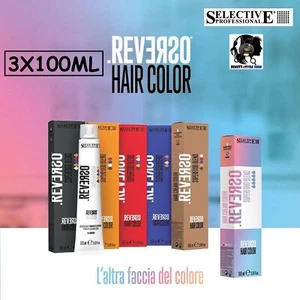 3X COLORE CAPELLI TINTA SELECTIVE REVERSO TINTURA CREMA SENZA AMMONIACA 100ML - Foto 1 di 79