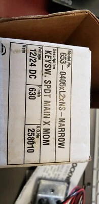 Schlage Locknetics 653 series- Keyswitch 653-0405xL2xNS - Narrow- SPDT/MAIN/MOM