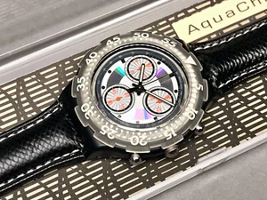 SWATCH UHR ** SBB100 - BLACK RUDDER - AQUACHRONO 1993 ** NEU ! - Bild 1 von 3