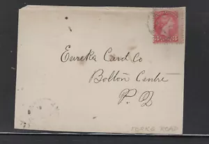 CANADA Star in CircleFancy Cancel FORKS ROAD ON front Earliest Recorded - Picture 1 of 2