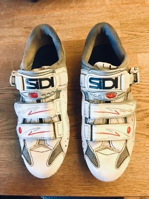 Женская велосипедная обувь SIDI Five Цвет белый/серебристый Карбон Италия 40,5 евро - Изображение 1 из 4