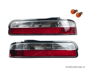 P2M Phase 2 LED Rear Crystal Clear Taillights Set S13 Coupe Silvia 240SX New - Picture 1 of 2