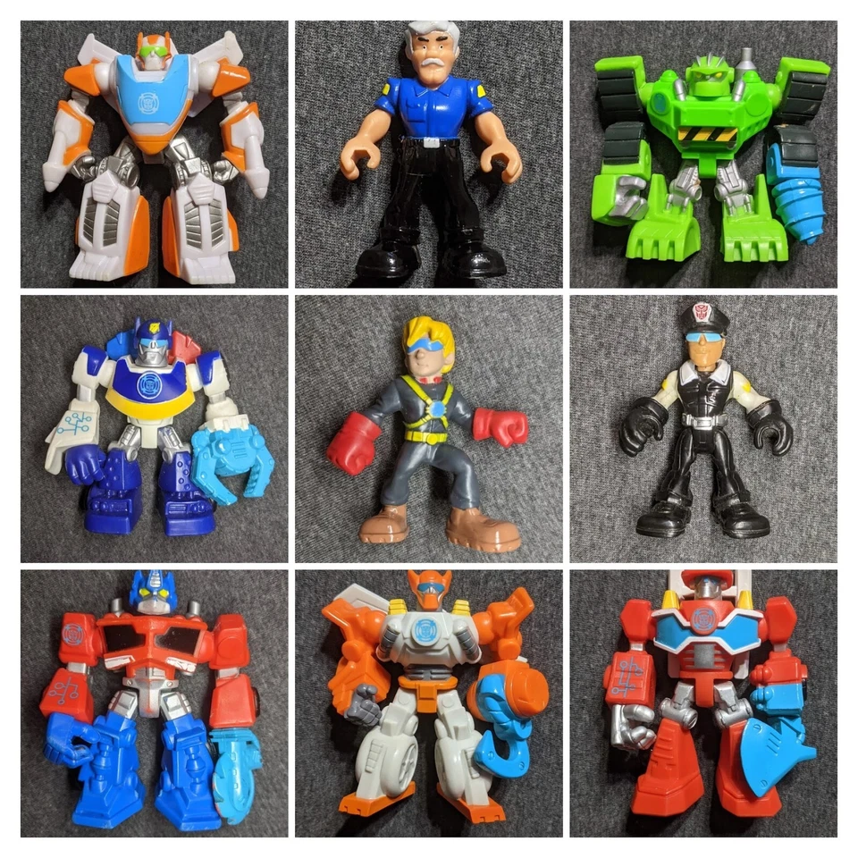 Transformers RESCUE BOTS Blades Boulder Chase Heatwave 3.5" Burns Morbot 2.5" - Image 1 of 1