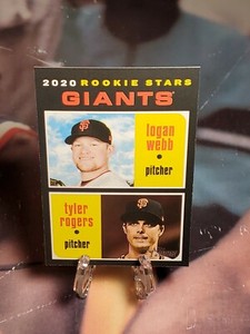 San Francisco MLB GIANTS 2020 Topps Heritage #276 RC Logan Webb and Tyler Rogers