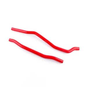 Red Fit 2005-2014 Honda Foreman TRX500 TRX500FA Silicone Coolant Radiator Hose - Picture 1 of 7