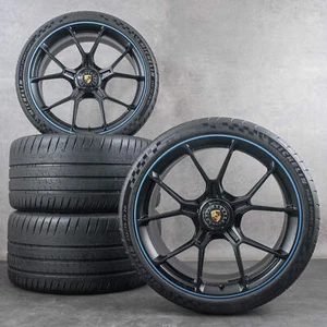 Original Porsche 992.1 GT3 rims 20 21 inch 992044680CA summer wheels Sharkblue - Picture 1 of 3