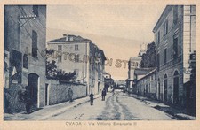 CARTOLINA PIEMONTE ALESSANDRIA- OVADA VIA VITTORIO EMANUELE II