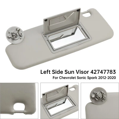 Sun Visor Left Driver Side 42747783 Gray For Chevy Sonic Spark 2012-2020 A1 - Image 1 of 4