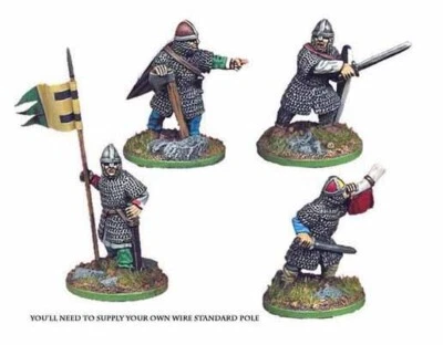 Crusader Miniatures DAN008 - Norman Infantry Command - SAGA - Image 1 of 2
