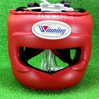 Winning FG‑5000 Boxing Headgear Size M 21–23in Full Face Red Japan New Authentic - Image 1 of 4