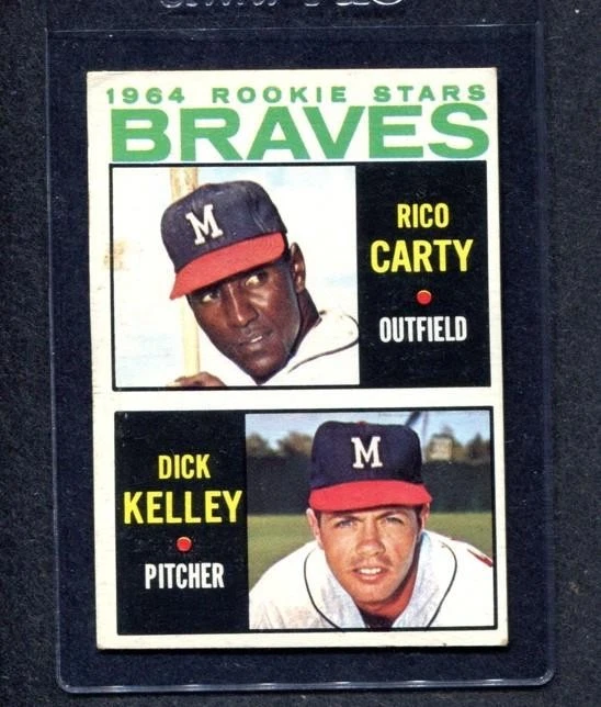 1964 Topps #476 Braves Rookies (Carty RC, Kelley RC) (ST)  Ex+  (Flat Rate Ship) Foto 1 de 1