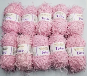 Moda Dea Tutu 3720 Petal Pink Nylon/Cotton/Acrylic/Rayon Yarn Skein Lot of  10 - Picture 1 of 6