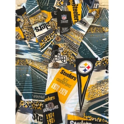 Vintage NFL Team Apparel Pittsburgh Steelers Button Down Shirt Men's XXL - Image 1 of 4