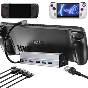 6-in-1 Docking Station for Steam Deck OLED/ROG Ally with 4K HDMI & USB-C Chargin - Picture 1 of 12