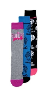 The Golden Girls Blanche Dorothy Sophia Rose Men's Crew Socks 3 Pair Size 8-12 - Picture 1 of 2