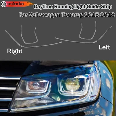 Направляющая трубка для передней фары автомобиля светодиодные дневные ходовые огни для Volkswagen VW Touareg 2015-2018 - Изображение 1 из 4