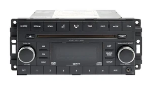 2007 Jeep Wrangler AM FM MP3 AUX Receiver With 6-Disc CD DVD Player P05107099AK - Picture 1 of 5