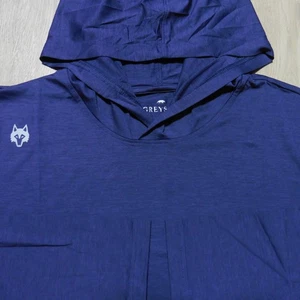 GREYSON Hombres L GRAN SUDADERA CON CAPUCHA GUÍA DEPORTE LIGERO AZUL MALTÉS BRR JERSEY - Imagen 1 de 13