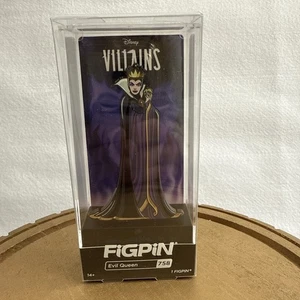 Prendedor FIGPIN Villanos Disney #758 EVIL QUEEN 3" Nuevo en CAJA Metal Púrpura - Imagen 1 de 6