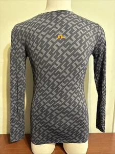 J Lindeberg Herren THOR Langarmshirt Medium schwarz neu ohne Etikett - Bild 1 von 5