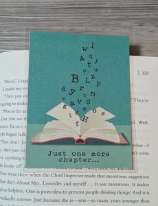 Photoplay Book Club Paper - Laminated Bookmark - Just One More Chapter - Picture 1 of 2