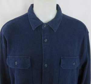 Camicia Patagonia blu navy fiordo flanella pesante cotone manica lunga 53947 taglia XXL - Foto 1 di 7