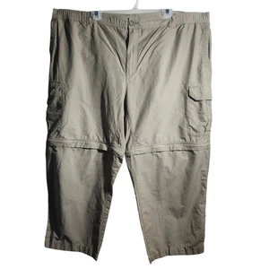 Pantaloni cargo convertibili Columbia 3X 27 escursionismo pesca outdoor viaggio cachi - Foto 1 di 13