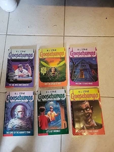 Six 1993 R.L. Stein Goosbumps books (1, 5-8, and 17) - Picture 1 of 7