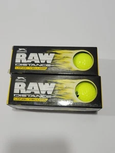 NIB Slazenger RAW Distance Long Yellow Golf Balls, 2 Boxes - Picture 1 of 2