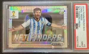 Panini Prizm World Cup Net Finders 2014-Lionel Messi-Plata Prizm-PSA 9 - Imagen 1 de 2